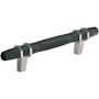 Amerock London 3-3/4 Inch Center to Center Bar Cabinet Pull Black Bronze / Satin Nickel