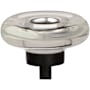 Amerock Glacio 1-3/4 Inch Mushroom Cabinet Knob Clear / Black Bronze