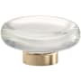Amerock Glacio 1-3/4 Inch Mushroom Cabinet Knob Crystal / Champagne