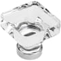 Amerock Glacio 1-3/8 Inch Square Cabinet Knob Polished Chrome