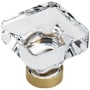 Amerock Glacio 1-3/8 Inch Square Cabinet Knob Champagne Bronze