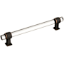 Amerock Glacio 6-5/16 Inch Center to Center Bar Cabinet Pull Clear / Oil Rubbed Bronze
