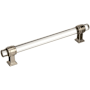 Amerock Glacio 6-5/16 Inch Center to Center Bar Cabinet Pull Clear / Polished Nickel