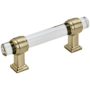 Amerock Glacio 3 Inch Center to Center Bar Cabinet Pull Golden Champagne