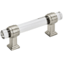 Amerock Glacio 3 Inch Center to Center Bar Cabinet Pull Satin Nickel