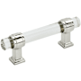 Amerock Glacio 3 Inch Center to Center Bar Cabinet Pull Polished Nickel