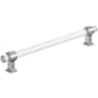 Amerock Glacio 8 Inch Center to Center Bar Cabinet Pull Clear / Polished Chrome