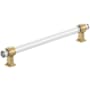 Amerock Glacio 8 Inch Center to Center Bar Cabinet Pull Clear / Champagne Bronze
