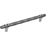 Amerock London 8 Inch Center to Center Designer Cabinet Pull Black Chrome / Polished Chrome