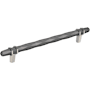 Amerock London 8 Inch Center to Center Designer Cabinet Pull Black Chrome / Satin Nickel