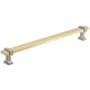 Amerock Overton 8-13/16 Inch Center to Center Bar Cabinet Pull Brushed Gold / Satin Nickel
