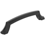 Amerock Bellamy 5-1/16 Inch Center to Center Arch Cabinet Pull Matte Black