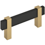 Amerock Mulino 3 Inch Center to Center Bar Cabinet Pull Matte Black / Champagne Bronze