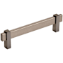 Amerock Mulino 5-1/16 Inch Center to Center Bar Cabinet Pull Black Brushed Nickel / Black Nickel