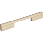 Amerock Separa 6-5/16 Inch Center to Center Handle Cabinet Pull Silver Champagne