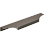 Amerock Extent 8-9/16 Inch Center to Center Finger Cabinet Pull Black Chrome