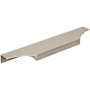 Amerock Extent 8-9/16 Inch Center to Center Finger Cabinet Pull Polished Nickel