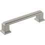 Amerock Appoint 3-3/4 Inch Center to Center Handle Cabinet Pull Satin Nickel