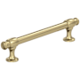 Amerock Winsome 5-1/16 Inch Center to Center Bar Cabinet Pull Golden Champagne
