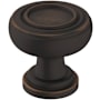 Amerock Ville 1-1/8 Inch Mushroom Cabinet Knob Oil Rubbed Bronze