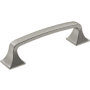 Amerock Ville 3-3/4 Inch Center to Center Handle Cabinet Pull Satin Nickel