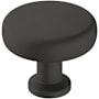 Amerock Factor 1-1/4 Inch Mushroom Cabinet Knob Matte Black