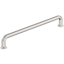 Amerock Factor 7-9/16 Inch Center to Center Handle Cabinet Pull Polished Nickel