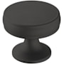 Amerock Renown 1-1/4 Inch Mushroom Cabinet Knob Matte Black