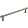 Amerock Destine 6-5/16 Inch Center to Center Bar Cabinet Pull Satin Nickel
