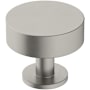 Amerock Radius 1-1/4 Inch Mushroom Cabinet Knob Satin Nickel
