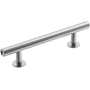 Amerock Radius 3-3/4 Inch Center to Center Bar Cabinet Pull Polished Chrome