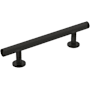 Amerock Radius 3-3/4 Inch Center to Center Bar Cabinet Pull Matte Black