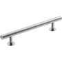 Amerock Radius 5-1/16 Inch Center to Center Bar Cabinet Pull Polished Chrome