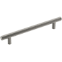 Amerock Caliber 6-5/16 Inch Center to Center Bar Cabinet Pull Satin Nickel
