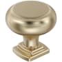 Amerock Surpass 1-1/4 Inch Mushroom Cabinet Knob Golden Champagne