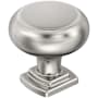 Amerock Surpass 1-1/4 Inch Mushroom Cabinet Knob Polished Nickel