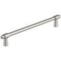 Amerock Destine 7-9/16 Inch Center to Center Bar Cabinet Pull Satin Nickel