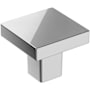 Amerock Monument 1-3/16 Inch Square Cabinet Knob Polished Chrome