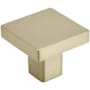 Amerock Monument 1-3/16 Inch Square Cabinet Knob Golden Champagne