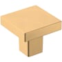 Amerock Monument 1-3/16 Inch Square Cabinet Knob Champagne Bronze