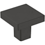 Amerock Monument 1-3/16 Inch Square Cabinet Knob Matte Black