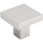 Amerock Monument 1-3/16 Inch Square Cabinet Knob Polished Nickel