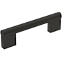 Amerock Versa 3-3/4 Inch Center to Center Handle Cabinet Pull Matte Black