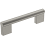 Amerock Versa 3-3/4 Inch Center to Center Handle Cabinet Pull Satin Nickel