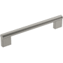 Amerock Versa 6-5/16 Inch Center to Center Handle Cabinet Pull Satin Nickel
