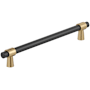 Amerock Mergence 12 Inch Center to Center Bar Cabinet Pull Matte Black / Champagne Bronze