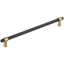 Amerock Mergence 18 Inch Center to Center Bar Cabinet Pull Matte Black / Champagne Bronze