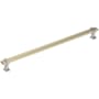 Amerock Overton 12-5/8 Inch Center to Center Bar Cabinet Pull Golden Champagne / Satin Nickel