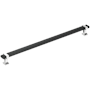 Amerock Overton 12-5/8 Inch Center to Center Bar Cabinet Pull Brushed Matte Black / Polished Chrome