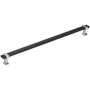 Amerock Overton 12-5/8 Inch Center to Center Bar Cabinet Pull Brushed Matte Black / Satin Nickel